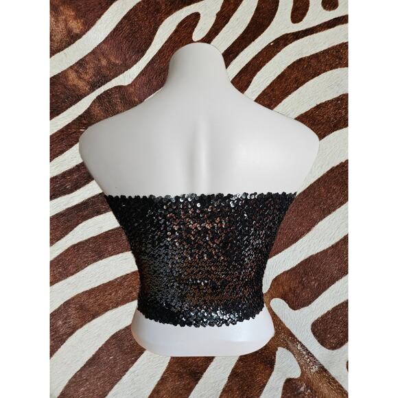 Vintage Sans Souci Sequin Tube Top - Picture 2 of 4